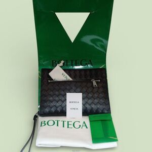 Intrecciato Document Small Case Clutch Bag